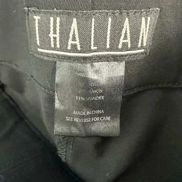 Thalian 10 black pull on slimming ankle cropped stretch pants - Picture 8 of 8